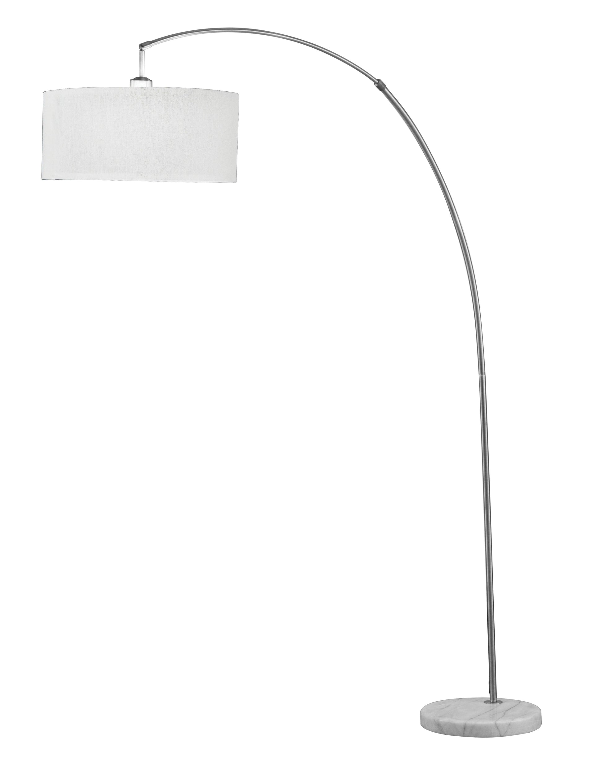 Cagney Brushed Nickel & Marble Floor Lamp image