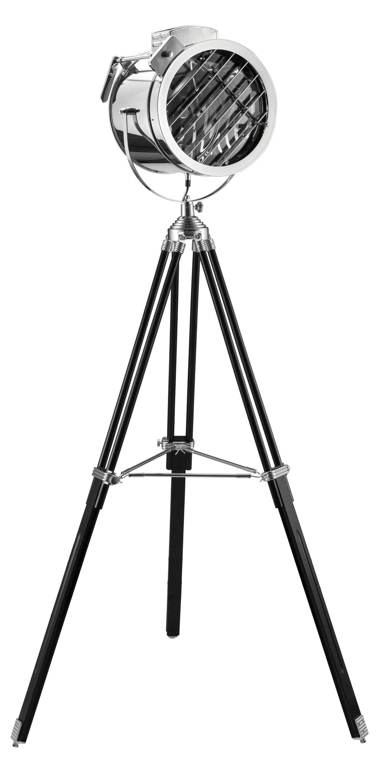 Cinema Black & Chrome Floor Lamp image