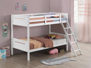 405051WHT TWIN/TWIN BUNK BED image