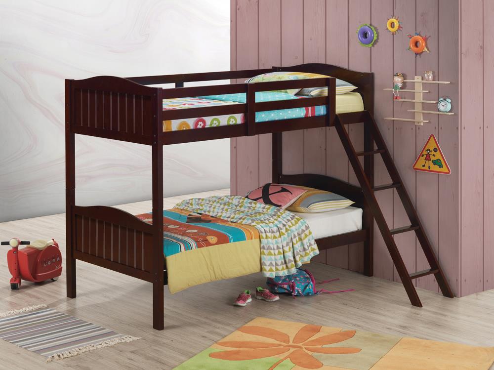 405053BRN TWIN/TWIN BUNK BED image