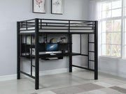 G460023 Contemporary Black Metal Loft Bed image