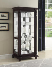 Traditional Brown Curio Cabinet image