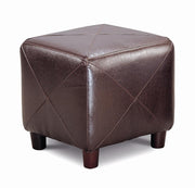 Cube Ottoman Brown image