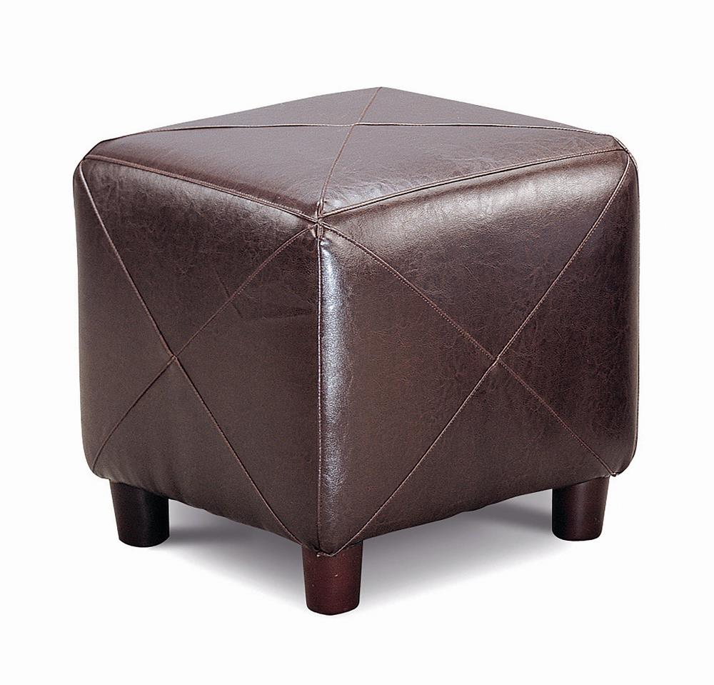 Cube Ottoman Brown image