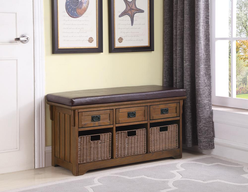 G501061 Traditional Medium Brown Bench image