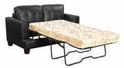 G501689 Samuel Transitional Black Loveseat Sleeper image