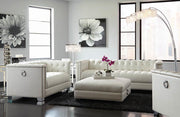 Chaviano Contemporary White Ottoman image