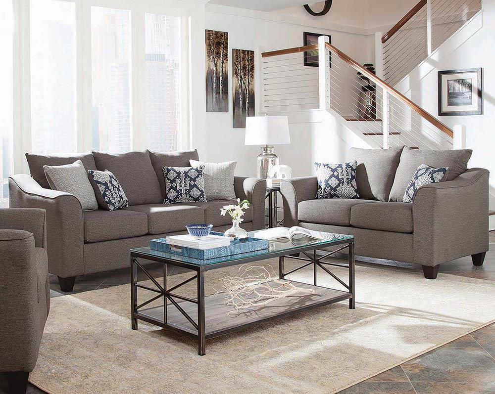 Salizar Transitional Grey Two-Piece Living Room Set image