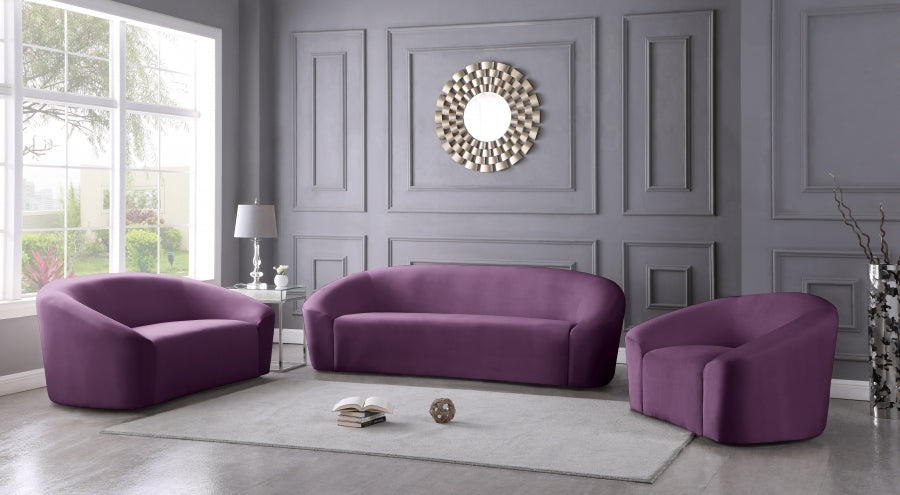 Riley Collection Purple Living Room Set