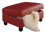 Acme Kiva Ottoman with Storage in Red 51187 image