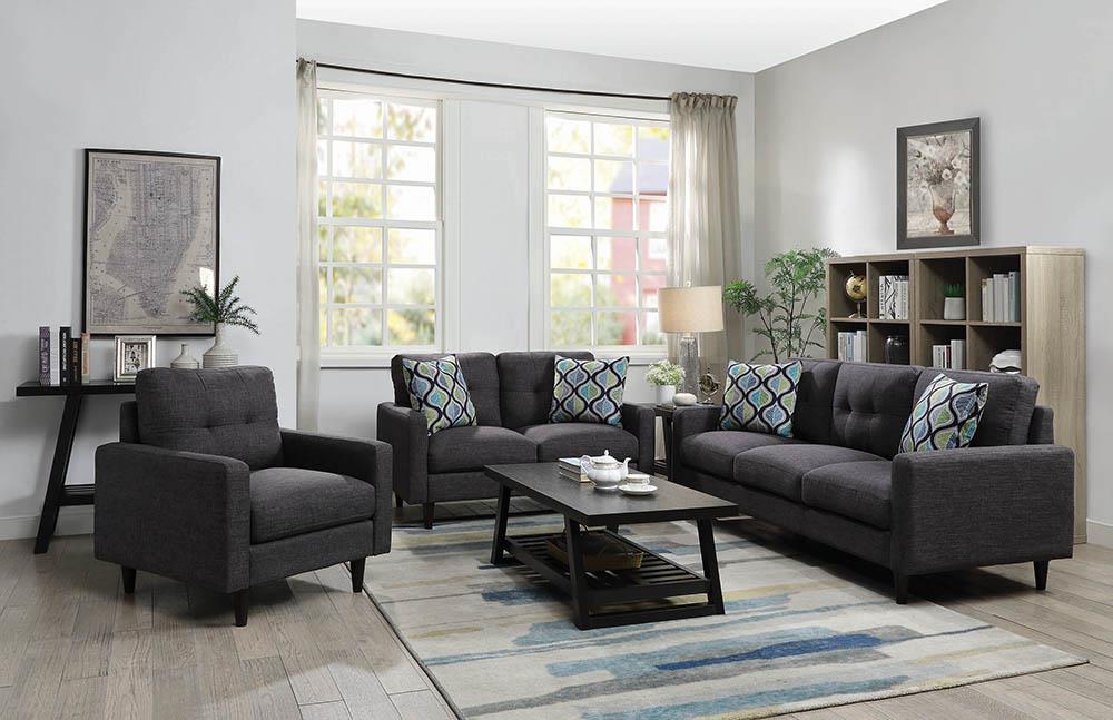 Watsonville Retro Grey Loveseat image