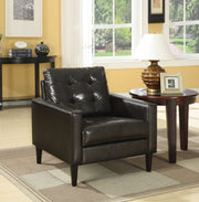 Balin Espresso PU Accent Chair image