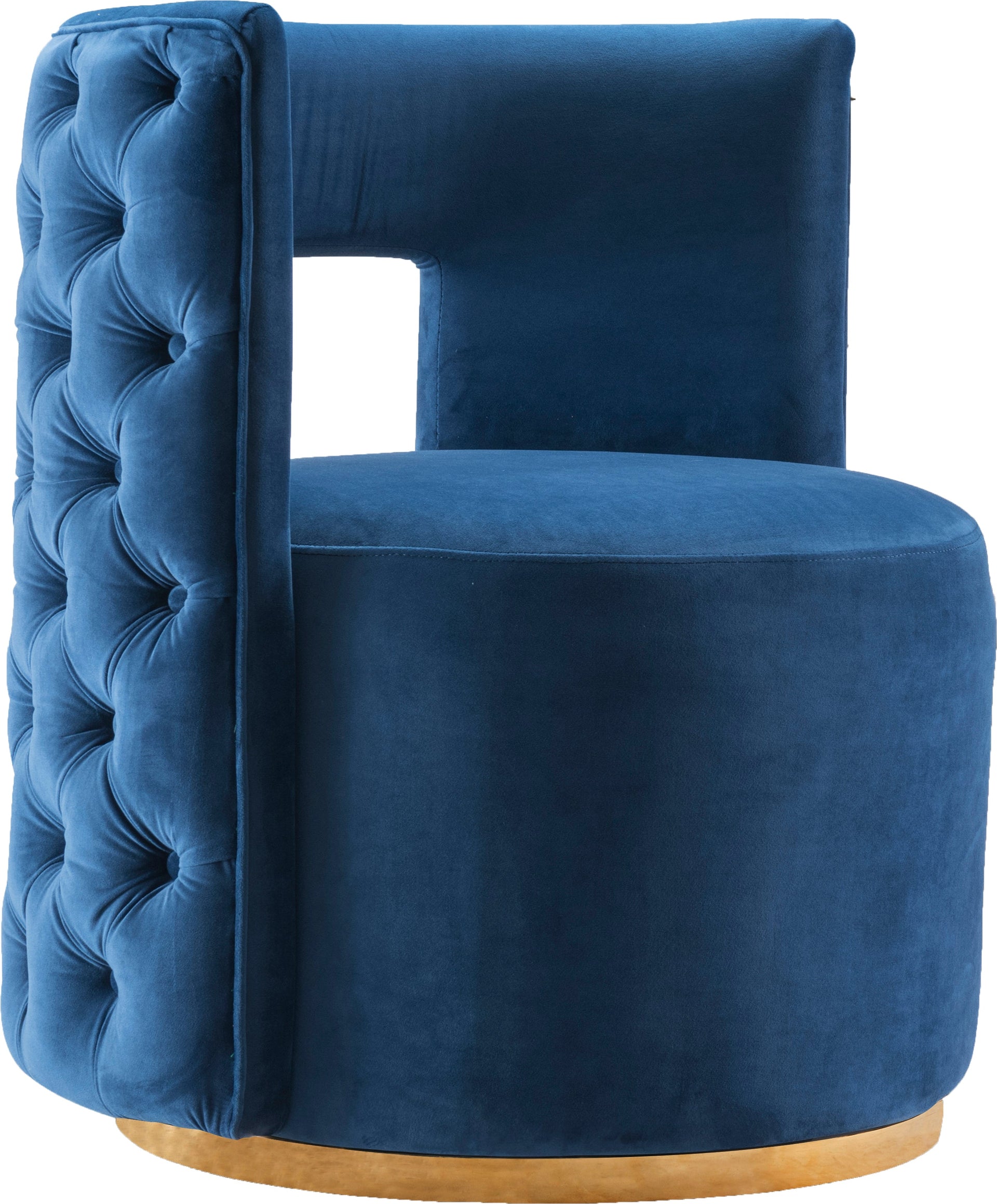 Theo Navy Velvet Accent Chair image