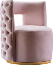 Theo Pink Velvet Accent Chair image