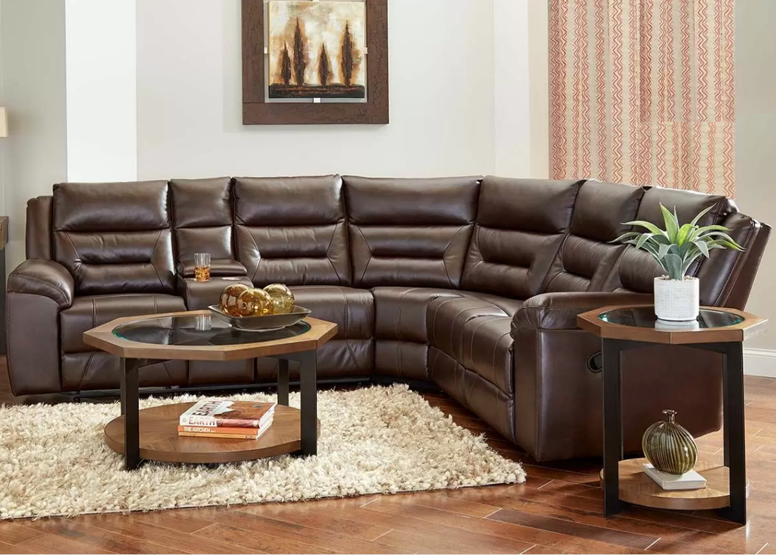 LANE 59920 Sectional (Coffee) ***NEW ARRIVAL***