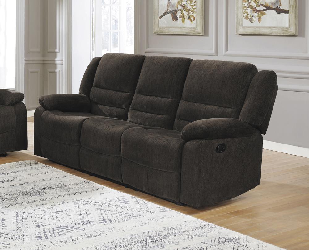 Gordon Chocolate Reclining Sofa image