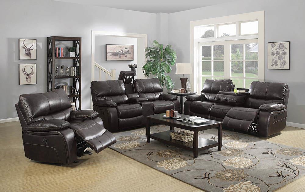 Willemse Chocolate Reclining Three-Piece Living Room Set image