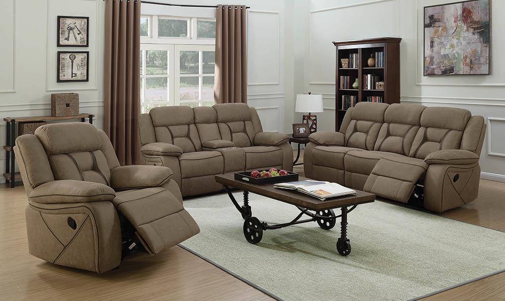 Houston Casual Tan Motion Sofa image