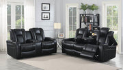 Delangelo Black Power Motion Two-Piece Living Room Set image