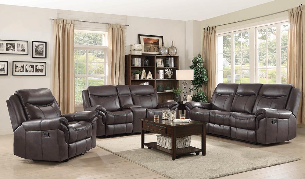 Sawyer Transitional Brown Motion Loveseat image