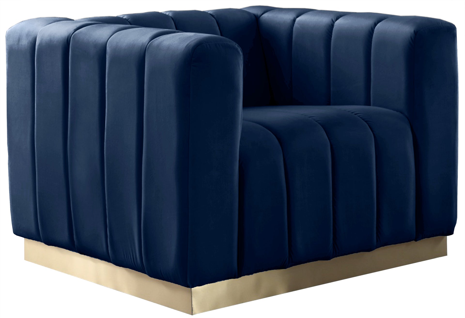 Marlon Navy Velvet Chair image