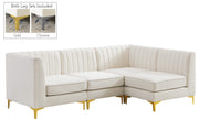 Alina Cream Velvet Modular Sectional image