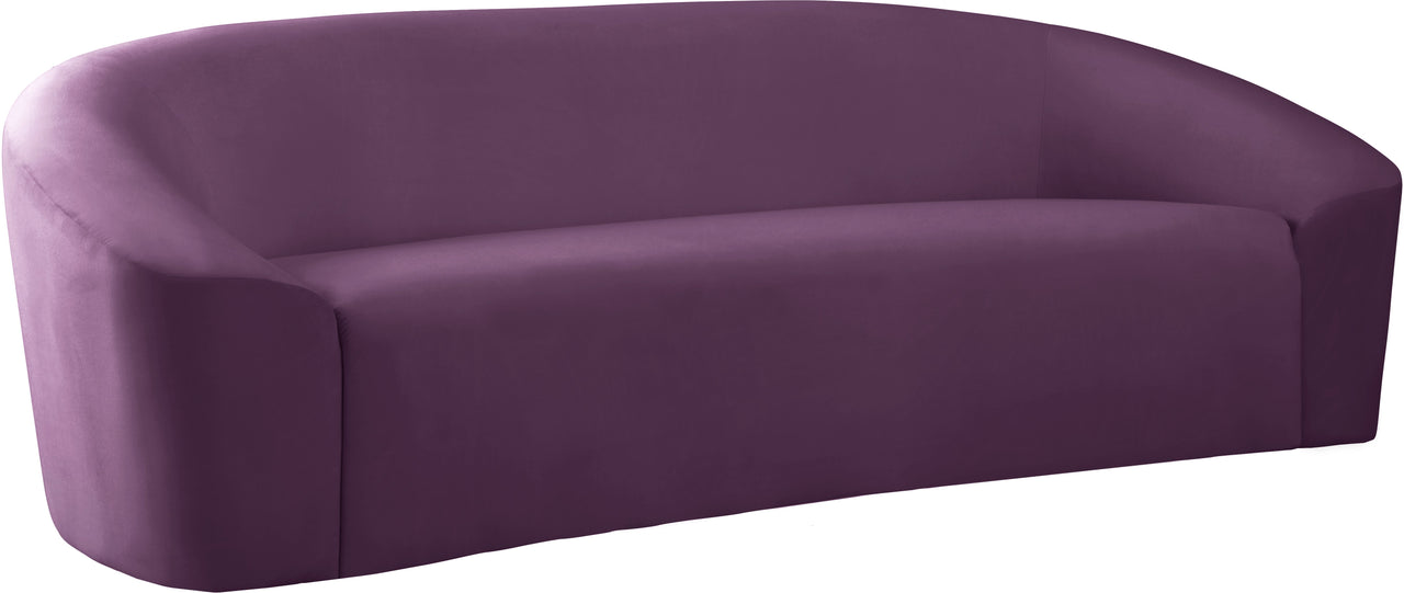 Riley Purple Velvet Sofa image