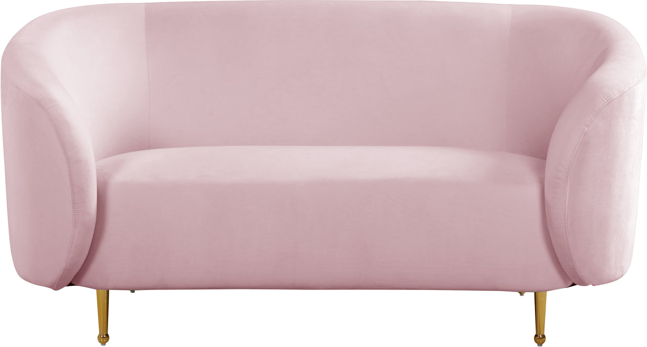 Lavilla Pink Velvet Loveseat image