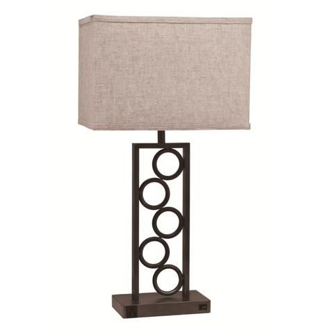 6234T STACK CIRCLE LAMP WITH OUTLET