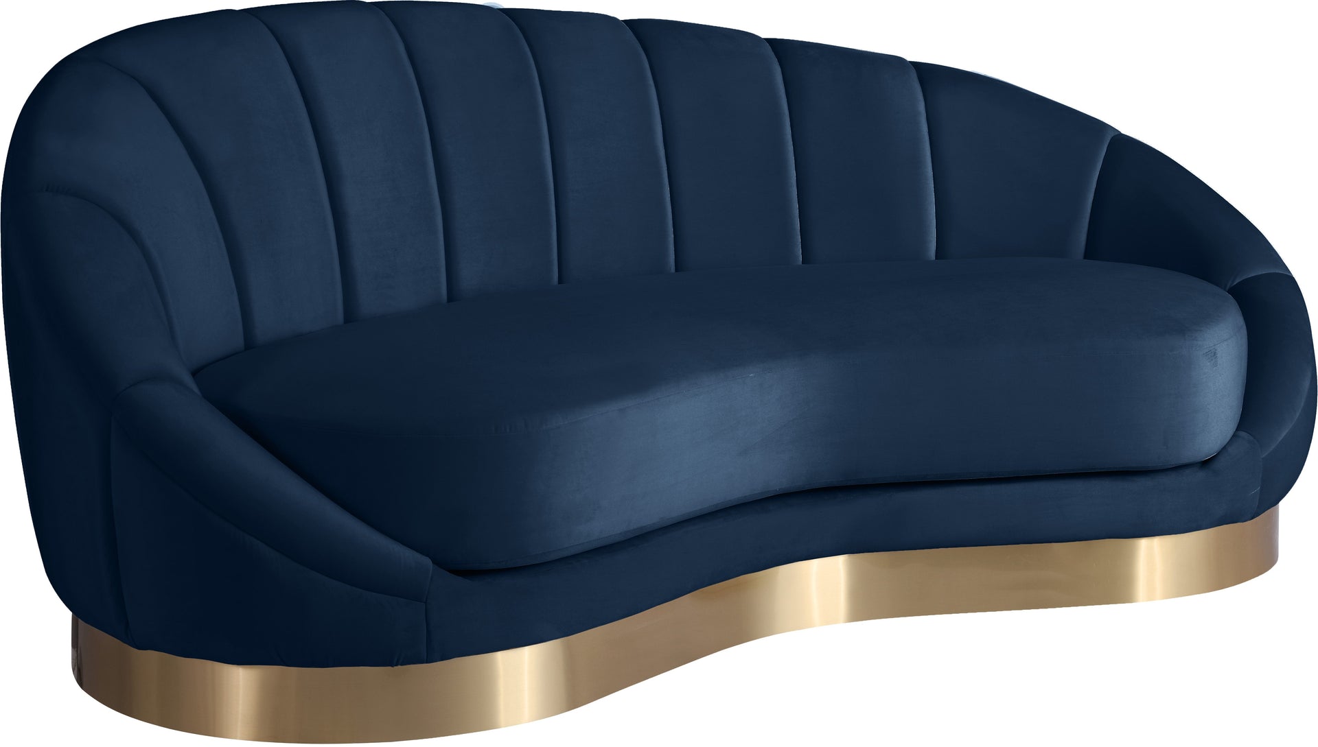 Shelly Navy Velvet Chaise image