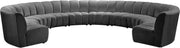 Infinity Grey Velvet 10pc. Modular Sectional image