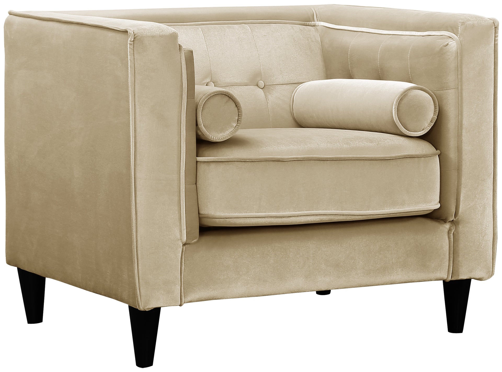 Taylor Beige Velvet Chair image