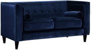 Taylor Navy Velvet Loveseat image