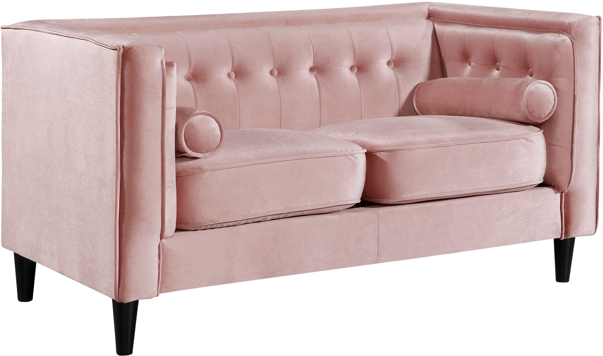 Taylor Pink Velvet Loveseat image