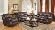 Sir Rawlinson Burgundy Brown Motion Sofa, Loveseat and Recliner image