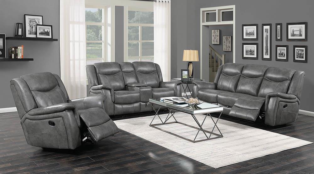 Conrad Transitional Grey Motion Sofa image