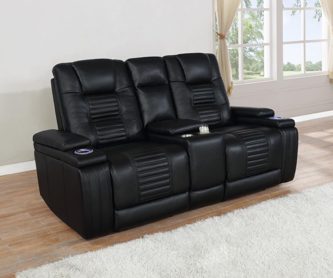 651302PP POWER2 LOVESEAT W/ CONSOLE image