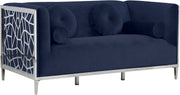 Opal Navy Velvet Loveseat image