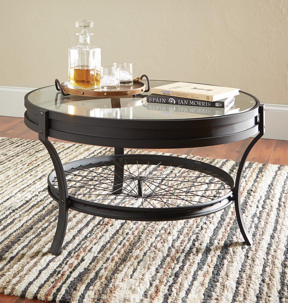 Industrial Black Coffee Table image