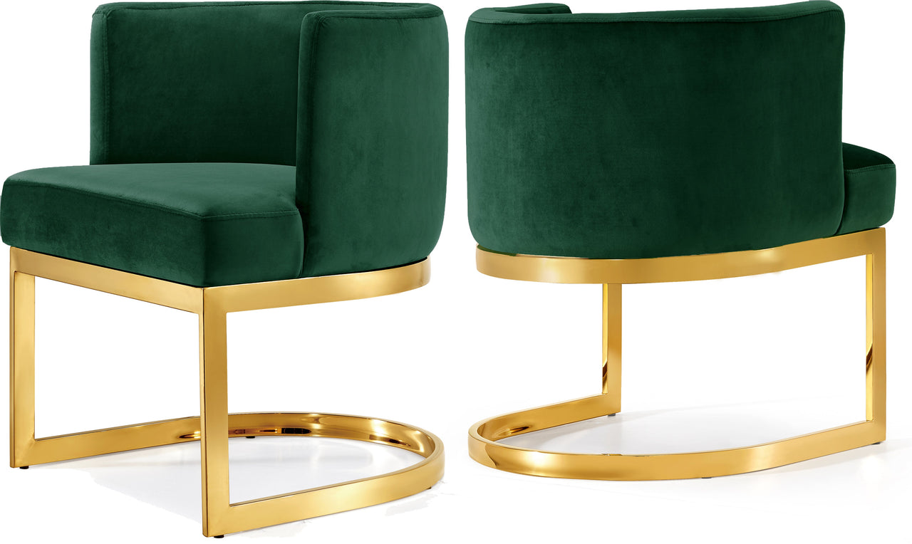 Gianna Green Velvet Dining Chair image