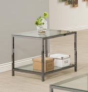 G720228 Contemporary Black Nickel Side Table image