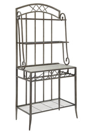 Aldric Faux Marble & Antique Baker's Rack image