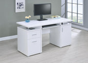 G800108 Contemporary White Computer Desk image