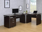 Skylar Contemporary Cappuccino Computer Desk image