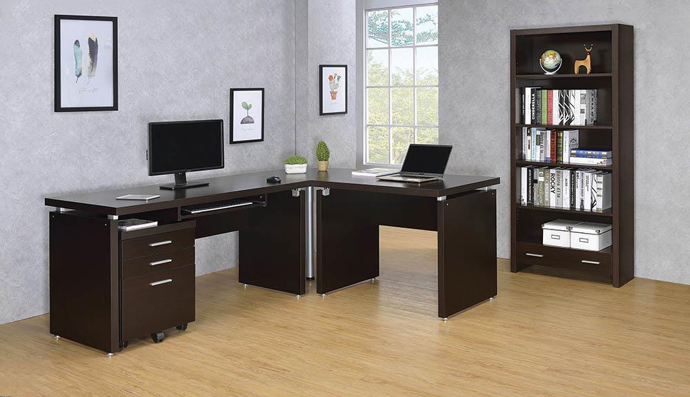 Skylar Contemporary Cappuccino Desk image