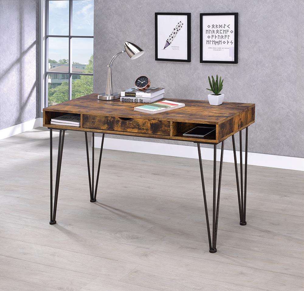 Industrial Antique Nutmeg Writing Desk image