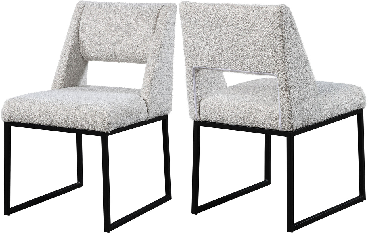 Jayce Cream Boucle Fabric Dining Chair image