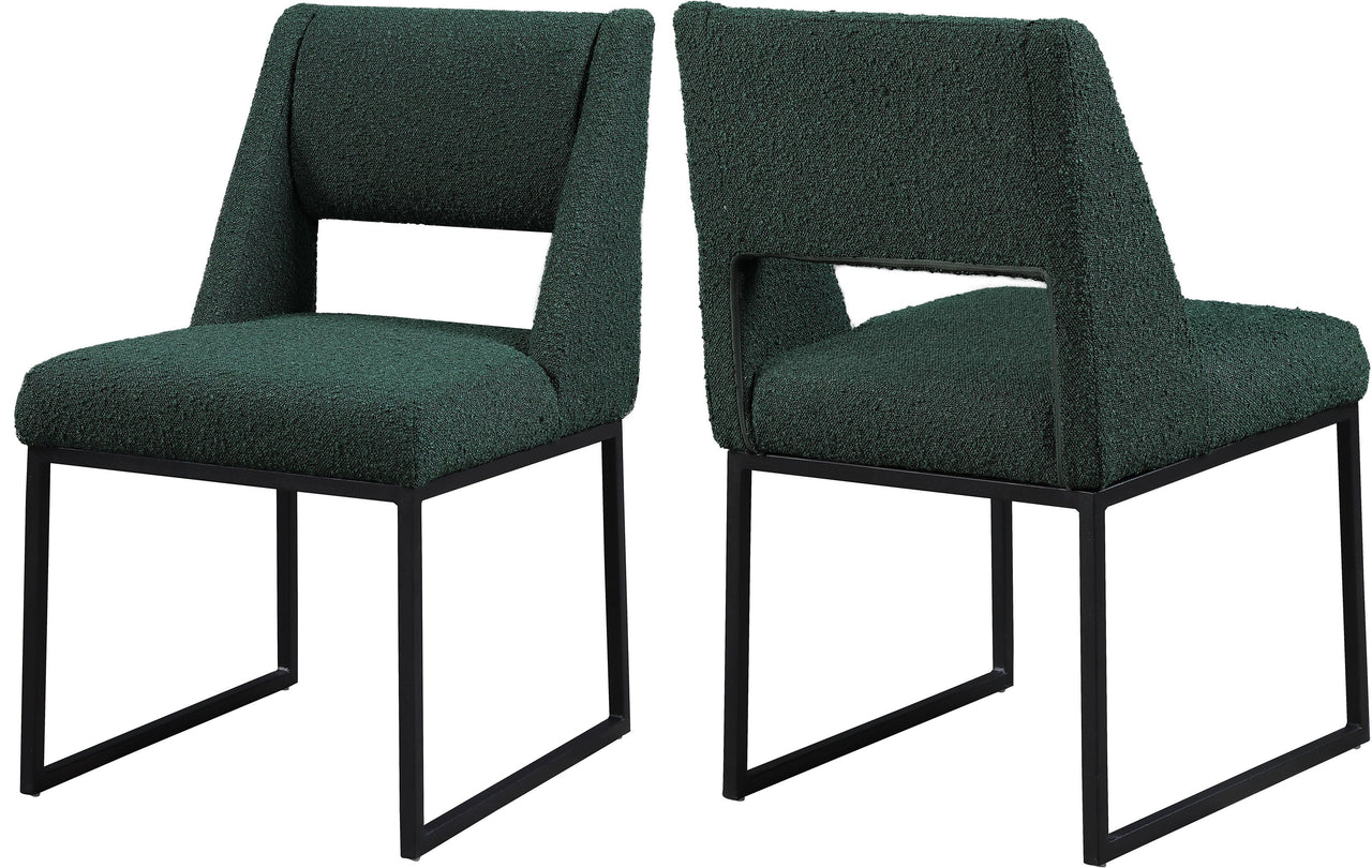 Jayce Green Boucle Fabric Dining Chair image