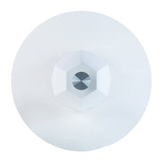 Chara White High Gloss & Clear Glass End Table image