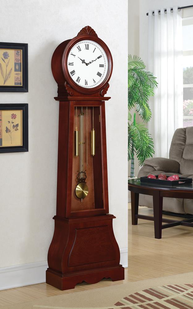 Transitional Brown Grandfather Clock image